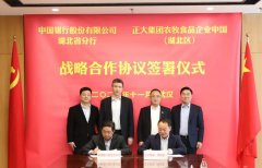 正大集团湖北区与中国银行建立合作