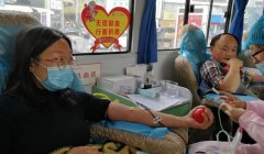 广水市益众高中开展爱心献血活动